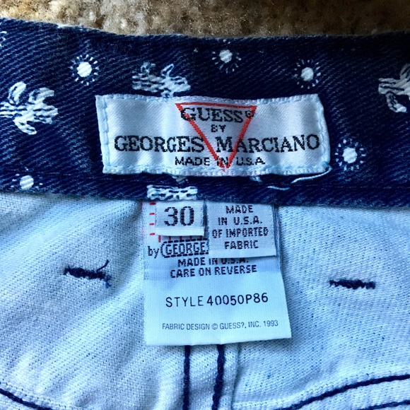 {Vintage Guess} High Waist Cactus Sun Denim Jeans - Picture 4 of 8